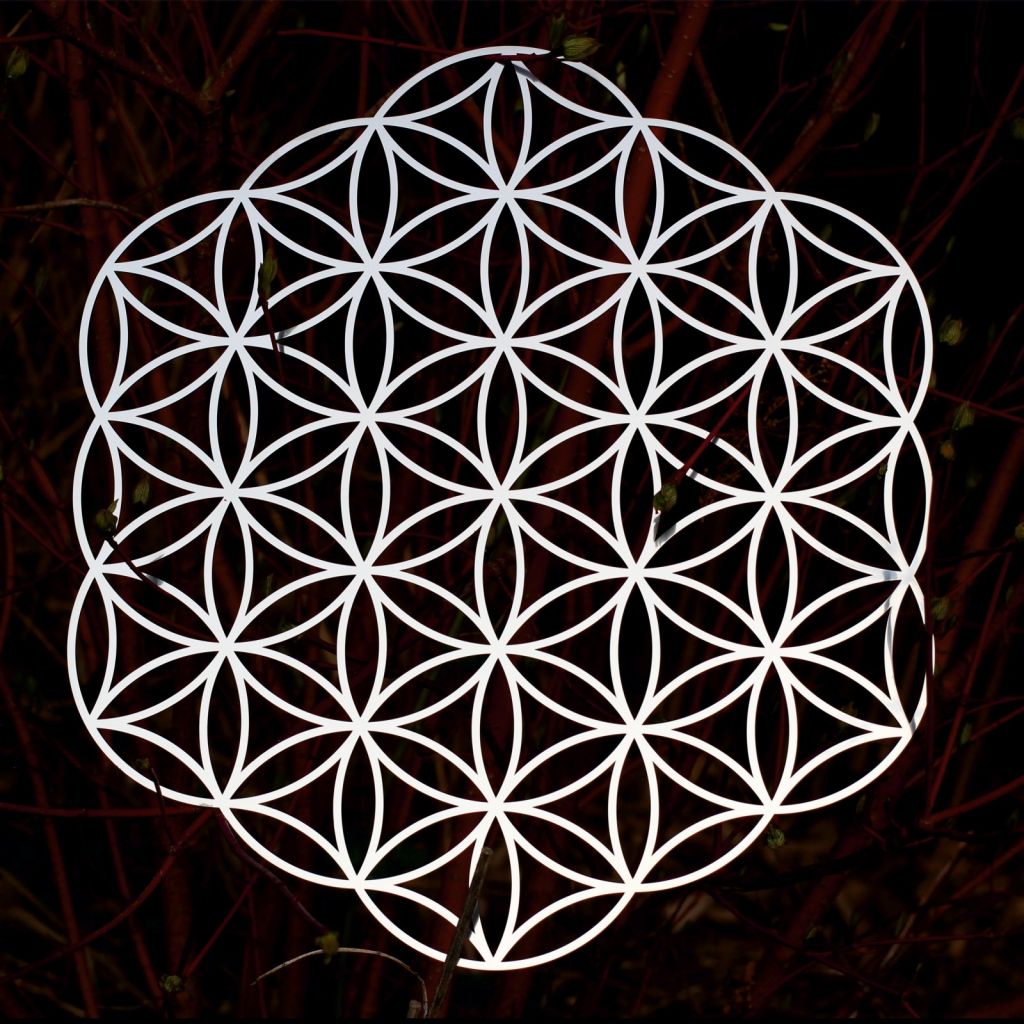 Freie Blume des Lebens Edelstahl V2A